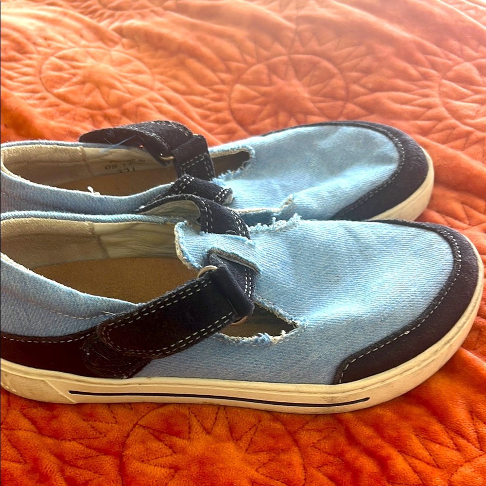 Birkenstock Kids Blue and Black Casual Shoes Sz 42